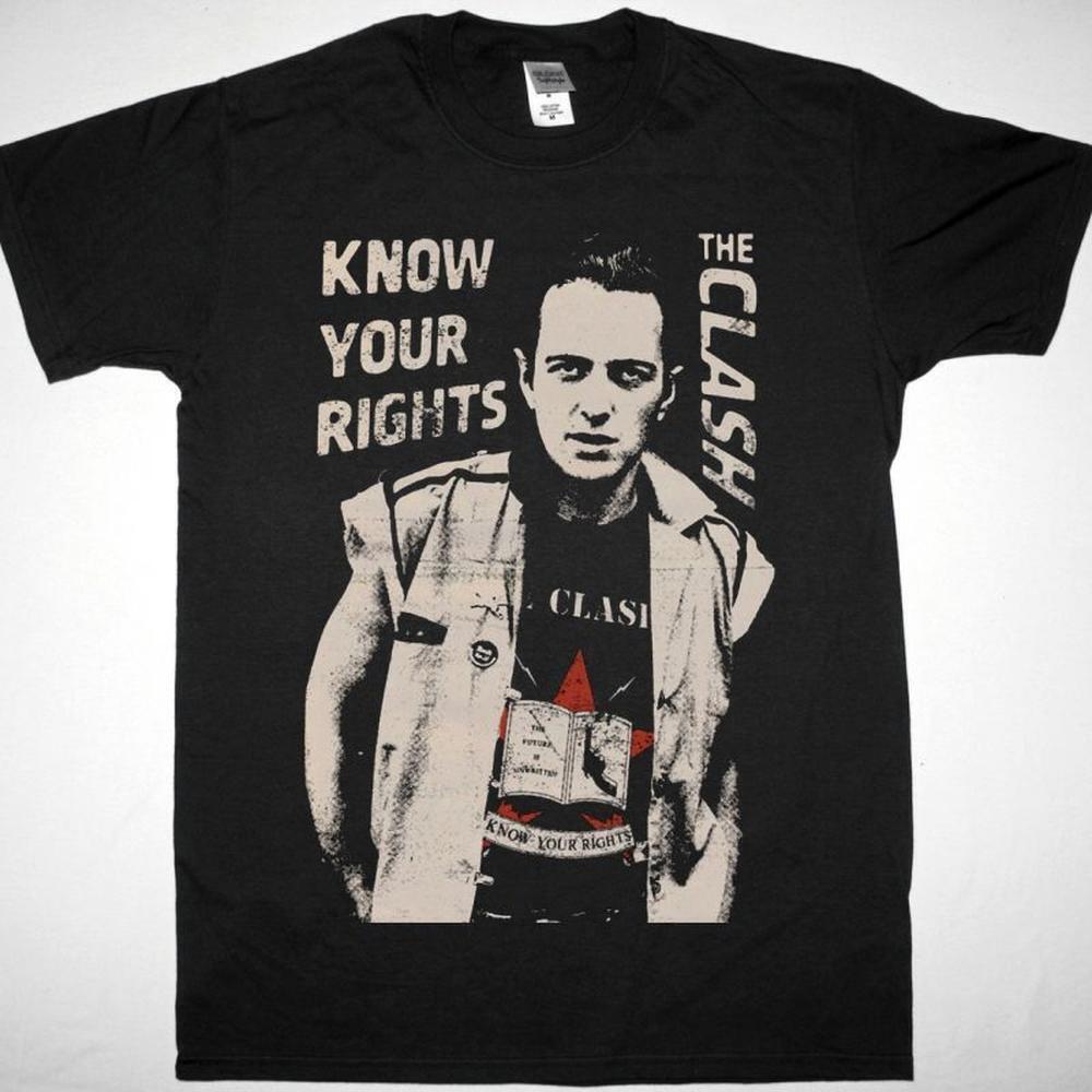 The Clash Know Your Rights New Black T-Shirt 1